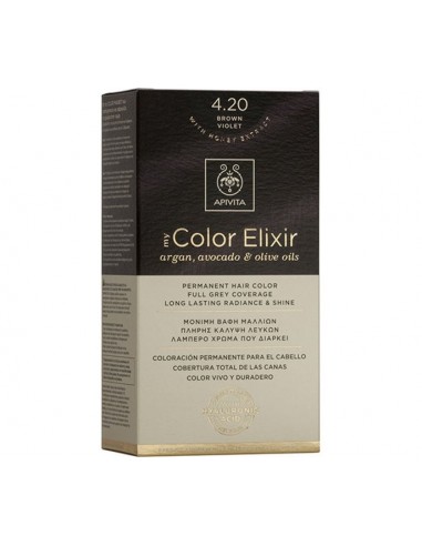 APIVITA MY COLOR ELIXIR 4.20 ΚΑΣΤΑΝΟ ΒΙΟΛΕΤΙ 50ml + 75ml + 15ml