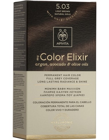 APIVITA MY COLOR ELIXIR 5.03 ΚΑΣΤΑΝΟ ΑΝΟΙΧΤΟ ΦΥΣΙΚΟ ΜΕΛΙ 50ml + 75ml + 15ml