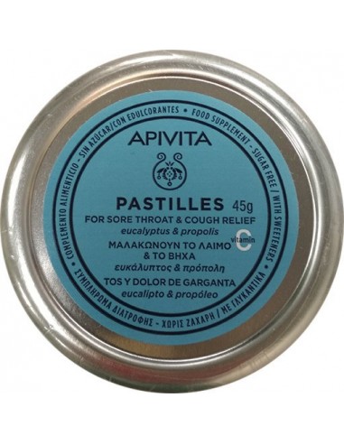 APIVITA PASTILLES EUCALYPTUS & PROPOLIS 45gr