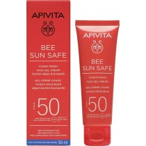 APIVITA BEE SUN SAFE ΕΝΥΔΑΤΙΚΗ ΚΡΕΜΑ-GEL ΠΡΟΣΩΠΟΥ SPF50 50 ml