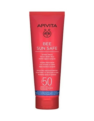 APIVITA BEE SUN SAFE HDRA FRESH FACE & BODY MILK SPF50 200ml