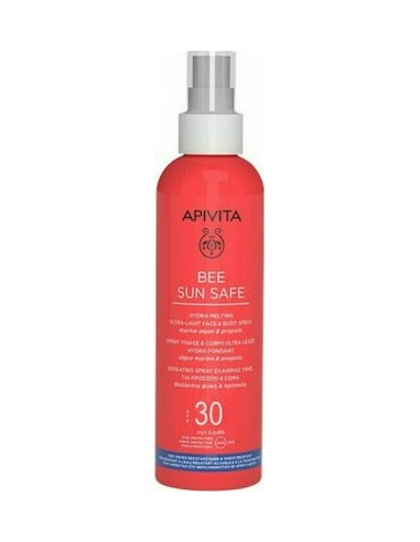 APIVITA BEE SUN SAFE HYDRA MELTING ULTRA-LIGHT FACE & BODY SPRAY SPF50 200ml