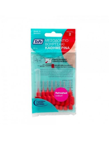 TEPE INTERDENTAL BRUSH 2(0,5mm) RED 8pcs