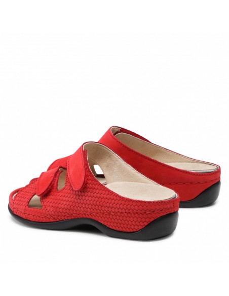 BERKEMANN FELIA 01023-233 ANATOMIC SLIPPER COLOUR RED