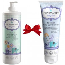PHARMASEPT TOL VELVET BABY GIFT SET MILD BATH - EXTRA CALM CREAM 