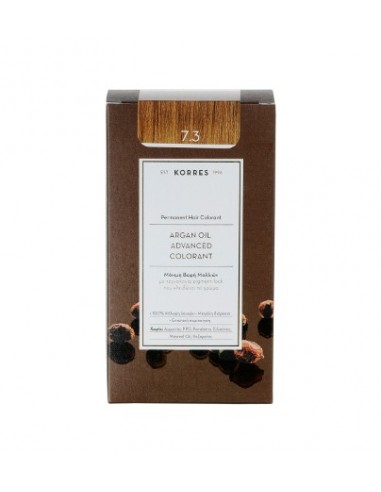 KORRES ARGAN OIL ADVANCED COLORANT 7.3 HONEY BLONDE 50ml