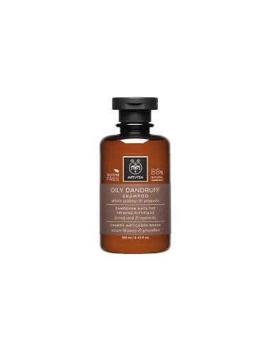 APIVITA OILY DANDRUFF SHAMPOO WITH WHITE WILLOW AND PROPOLIS 250ml