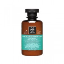 APIVITA OILY ROOTS & DRY ENDS SHAMPOO WITH NETTLE AND PROPOLIS 250ml