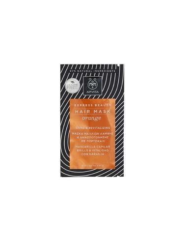 APIVITA EXPRESS BEAUTY SHINE & REVITALIZING HAIR MASK WITH ORANGE 20ml